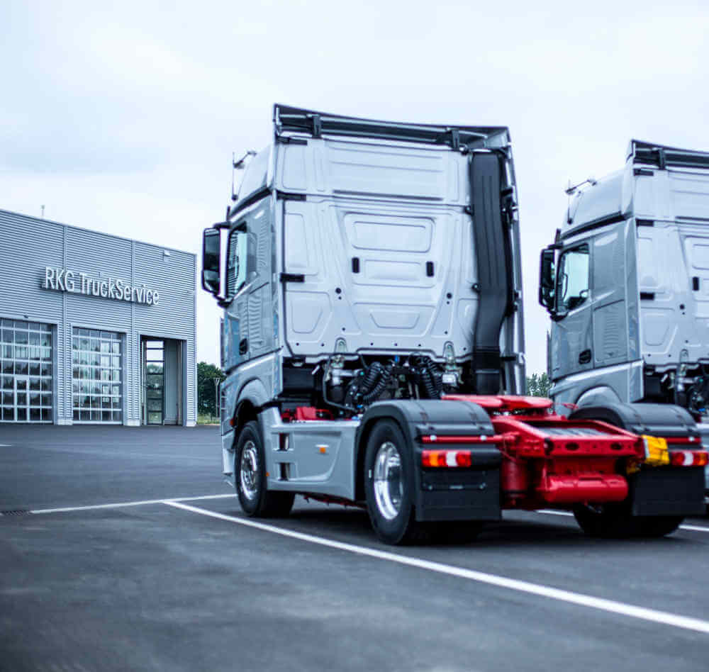 Die RKG TruckService in Bornheim - einer unserer 4 Nutzfahrzeug-Standorte in der Region Rhein-Sieg zwischen Bonn und Linz