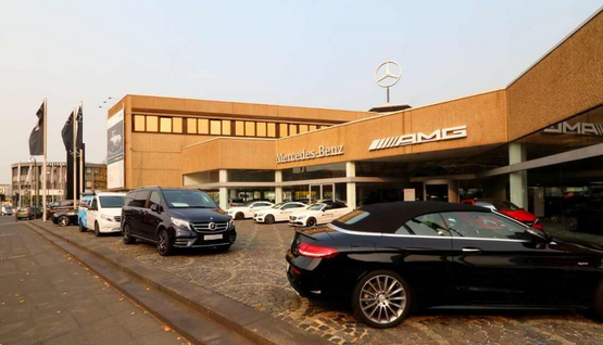 Das Mercedes-Benz Autohaus RKG Bonn (Zentrum) an der Bornheimer Straße bietet Neuwagen, Gebrauchtwagen und Werkstatt-Service für alle Sterne