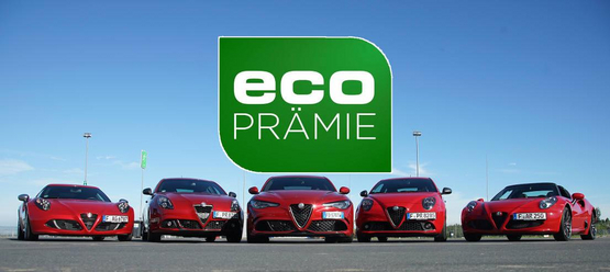 Jetzt mit der Eco-Prämie bis zu 5.000€ beim Kauf eines Alfa Romeo sparen!