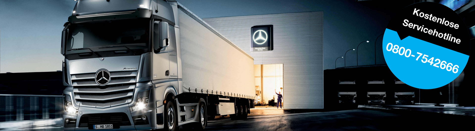Wartung, Instandsetzung, HU und mehr - an den RKG Service-Standorten für Mercedes-Benz Trucks erhalten Sie den vollen Service für Ihren LKW vom Spezialisten