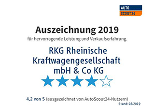 Autoscout24 verleiht Händlerauszeichnung an RKG Bonn und ihre Standorte